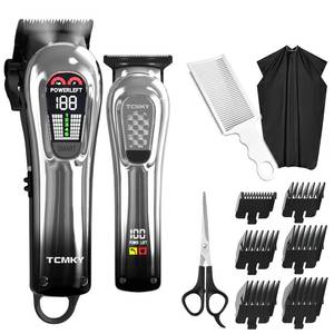 lot 5191 image: TCMKY Hair Clippers for Men, Professional Clippers and Trimmers Set, Cordless Clippers for Hair Cutting, Beard Trimmer, Barber Clippers, Rechargeable Electric Shaver