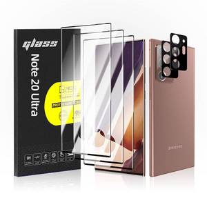 lot 6444 image: AOCOAKW 32 Pack Galaxy Note 20 Ultra Screen Protector, 9H Tempered Glass, HD Clear, Fingerprint Compatible, Camera Lens Protector for Samsung Galaxy Note 20 Ultra 5G 6.9 Inch