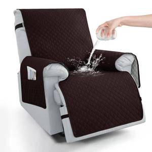 lot 7039 image: Sparaiz 100% Waterproof Recliner Chair Covers 23.6, Non Slip Recliner Chair Protector Washable Recliner Covers with Pocket & Elastic Straps for Dogs Cats Kids Pets-Chocolate