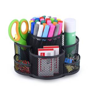 lot 7074 image: Topwey 360 Rotating PencilPen Holder for Desk in Black