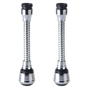 lot 8186 image: 2Pcs Kitchen Faucet Extender Universal Faucet Spray Head 360° Swivel Adjustable Nozzle Spout for Bathroom Kitchen Tap Nozzle Filter Adapter