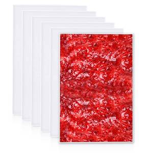 lot 8187 image: 6 Pcs Silicone Dehydrator Trays with Edge, 10.6 x 7.5 Inch Fruit Leather Mats Compatible with SUCISENI Basic Dehydrator, Non-stick Fruit Roll Sheets Multi-purpose Reusable for Liquids, Jerky, Fruit