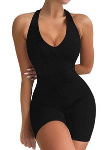 lot 8190 image: VUTRU Womens Sexy One Piece Tank Top Sleeveless Backless Bodycon Shorts Jumpsuits Bodysuit Catsuit Ribbed Sports Romper M