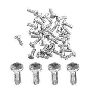 lot 8199 image: 30Pcs M2 x 5mm Phillips Pan Head Machine Screws, 304 Stainless Steel