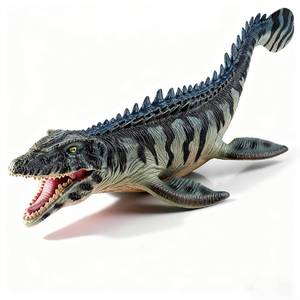 lot 8206 image: JQWW Green Mosasaurus Toy 13 Realistic Hand-Painted Dinosaur Figurine