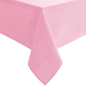 lot 8224 image: Hiasan Pink Tablecloth for Rectangle Tables, 52 x 70 Inch, 1 Pack