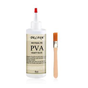 lot 8249 image: DRLPSN PVA Glue Book Binding, PH Neutral PVA Adhesive, Professional-Grade Strength Acid-Free Book Glue, Dries Clear & Remains Flexible, Used for Book Repair, Framing & Crafts  Safe for Paper (4 oz)