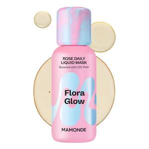 lot 8250 image: MAMONDE Flora Glow Rose Daily Liquid Face Mask  2-in-1 Toner & Exfoliator  Korean Leave-On Mask with Hyaluronic Acid, Peptides & 10% PHA For Glass Skin  Korean Skin Care  Makeup Prep