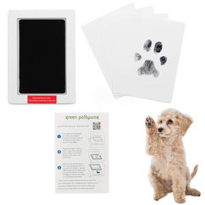 lot 8251 image: Green Pollywog Clean Touch Inkless Paw Print Ink Pad for Pets