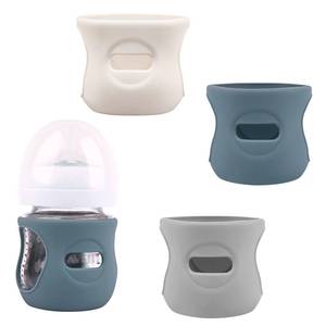 lot 8297 image: 3 Pack Silicone Sleeves for Avent Natural Glass Baby Bottles 4 oz
