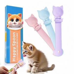 lot 8316 image: LICKJIMO-3PCS Cat Treat Dispenser,Lickable Churu Spoon for Kitten(3 Color)
