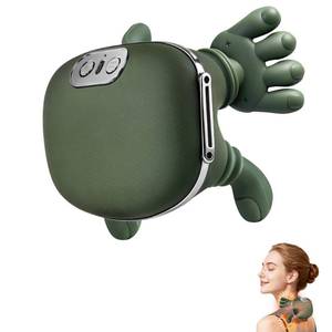 lot 13743 image: Omumax Neck Massager with Heat, Cordless Human-Like Massage, Green