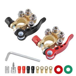 lot 14354 image: Moly Magnolia 2PCS 4-Way Quick-Release Car Battery Terminal Connectors