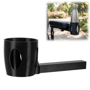 lot 14357 image: Vivid Totes Wheelchair Cup Holder Compatible with Jazzy Power Chair Armrest, Easy Install Drink Holder for Mobility Scooter, Stable Beverage Support for Daily Use