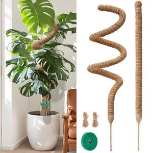 lot 14359 image: Moss Pole Monstera Plant Support 2 Pack 63 Inch Bendable Monstera Support