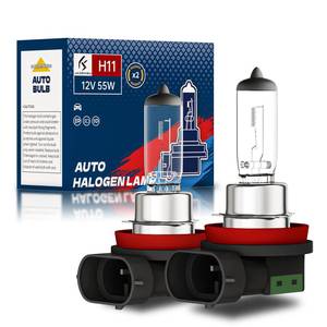lot 14364 image: OKOENIEO H11 Headlight Bulbs, 12V 55W, 4000 Lumens, 3800K, Halogen Light Bulbs, No Glare, Headlight Bulbs High and Low Beam, Fog Light Bulb,Head Light Bulb for Car, Pack of 2