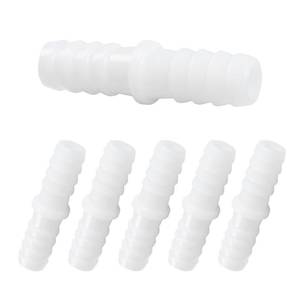 lot 14373 image: AUXBC 6Pcs 12 x 12 Plastic Hose Barb Fittings, Barbed Splicer Mender Joint Adapter Union Connectors for Aquarium, Household, Fuel, Gas, Liquid, Air Hose Repair
