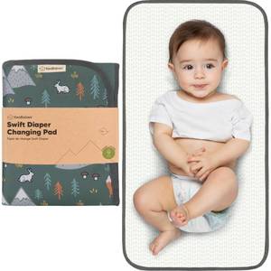 lot 14383 image: KeaBabies Portable Diaper Changing Pad, Easy Wipe Clean, 25x13 (Woods)