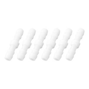 lot 14398 image: AUXBC 6Pcs 14 x 14 Plastic Hose Barb Fittings, Barbed Splicer Mender Joint Adapter Union Connectors for Aquarium, Household, Fuel, Gas, Liquid, Air Hose Repair