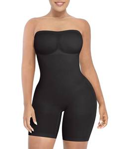 lot 14433 image: SHAPELLX Strapless Shapewear Bodysuit,Tummy Control for Formal Dresses Sz M
