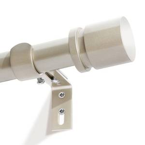 lot 19004 image: Byondeth Curtain Rods for Windows 16 to 88 Inches Adjustable Length 1 Inch Diameter Window Curtain Rod with Aluminium End Cap, Brushed Nickel