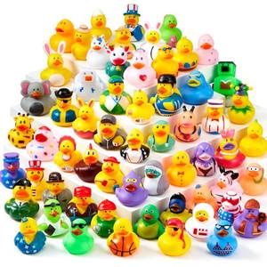 lot 19958 image: JOYIN 30 Pcs Rubber Ducks, Random Assortment Ducks Bulk with Mesh Carry Bag, Mini Rubber Duckies for Baby Bath Toys, Kids Toddler Summer Pool Toys Birthday Gifts Party Favors (Open Box, May Be Missing Pieces)