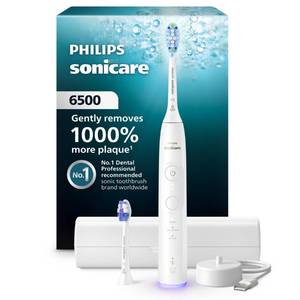 lot 20124 image: Philips Sonicare 6500 Rechargeable Electric Toothbrush, 2 Brush Head, Light Pink