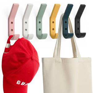 lot 20135 image: Colingmill 6 Pack Wall Hooks Heavy Duty for Kids Hanging, Morandi Color