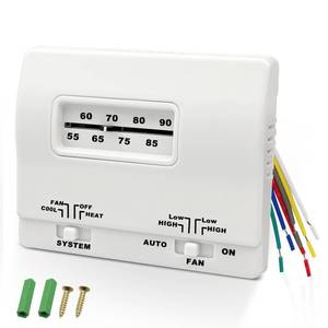 lot 20150 image: White 7330F3852 RV Thermostat for Coleman Mach RV Thermostat HeatCool 7330G3351 Air Conditioner Parts Single Stage HeatingCooling Control