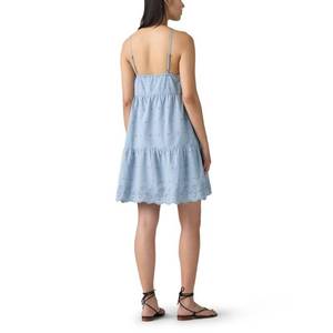 lot 20155 image: Levis Womens Cora Mini Dress, (New) Alternate Fin, Medium (Minor Cosmetic Stain on Front)