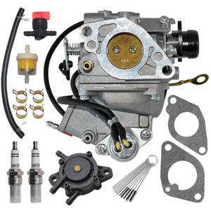lot 20161 image: Carburetor Fits for Honda GX620 GX610 18Hp 20Hp V-Twin Horizontal Engine Replace for 16100-ZJ0-871 16100-ZJ1-872 Carb with Fuel Pump