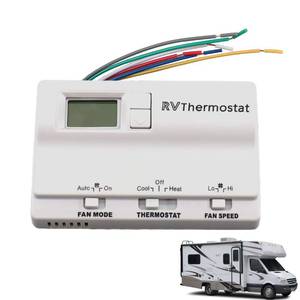 lot 20162 image: Seeklf 83303862 Upgrade White RV Digital Thermostat fits for Coleman Mach 8330-336337338339368386 HeatCool T-Stat Wall Air Conditioner Digital Thermostat Temperature Adjustment from 37�� to -1 ��