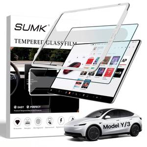 lot 20170 image: SUMK 15.4 Front Screen Protector for Tesla Model 3 2024-2026 Model Y 2025