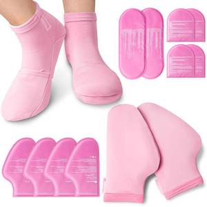 lot 20200 image: RelaxCoo Cold Therapy Socks & Hand Ice Pack Cold Gloves for Chemotherapy Neuropathy, Chemo Care Package for Women Men, Ideal for Plantar Fasciitis, Carpal Tunnel, Arthritis Hand Pain Relief, L
