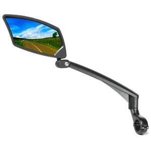 lot 20208 image: BriskMore Handlebar Bike Mirror - Crystal Clear HD Glass, 360° Adjustable&Foldable Mirror for Safe Riding, Wide Angle Rearview for E-Bikes, Mountain Bikes & Scooters,Bicycle Mirrors,Left Side Mount