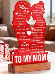 lot 20216 image: BuiltFit Mom Birthday Gifts from Daughter - Acrylic Desk Plaque Sign Sentimental Mom hristmas Mothers Day Birthday Gift for Mom Mama Mother Mommy from Daughter Son Best Mothers Ever Gifts