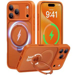 lot 20232 image: CASEKOO Orange for 17 Pro Case with 360 Spin Magnetic Stand