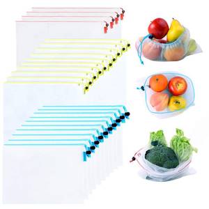 lot 20244 image: Mipruct 12 Pack Reusable Produce Bags for Grocery