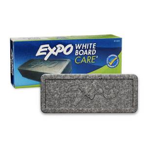 lot 20270 image: EXPO Dry Erase Soft Pile Block Whiteboard Eraser, 5-18 in. x 1-12 in. - Whiteboard, Calendar, Organization, Essential Supplies for Office, School, Classroom, Teachers
