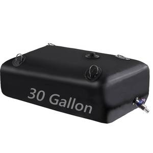 lot 1723 image: Rodelna Foldable Portable Water Tank - 30 GAL Large Water Storage with 34 PVC Spigot and Hose Kit for Camping, Garden, Emergency Use