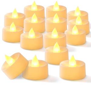 lot 1757 image: BEICHI 100Pack Flameless LED Tealight Candles,200 Hours,Warm Yellow Light