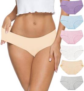lot 2239 image: Altheanray Womens Cotton Seamless Underwear Breathable, Cotton Hipster Panties for Women (3028L-Lightcolor)