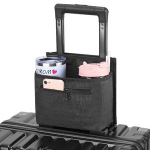 lot 2240 image: Luggage Travel Cup Holder for Suitcase, Drink Carrier for Coffee Tumblers