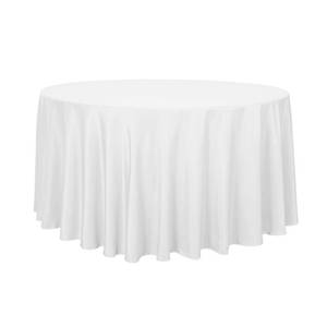 lot 2252 image: sancua Round Tablecloth, 120 Inch, White