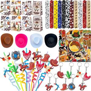 lot 2265 image: A 110PCS Western Cowboy Party Favors, Goodie Bag Fillers and Party Supplies