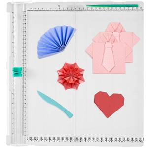 lot 2277 image: Kandishiex 12 x 12inch Paper Trimmer Cutter Score Board, Scoring Tool with Paper Folding for Making Scrapbooking, Cards, Envelope, Coupons and Photo
