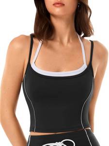 lot 2339 image: Workout Halter Tank Tops Scoop Neck Sleeveless Sports Bra