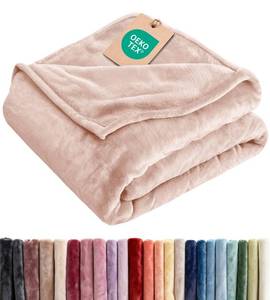lot 2358 image: Fleece Blanket Throw XL - Ultra-Soft Flannel Fleece Blanket - Rosewater
