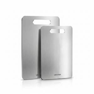 lot 2368 image: Titanium Cutting Board for Kitchen, Non-Toxic Heavy-Duty Chopping Board, Durable Metal Cutting Board Non-Slip, Dishwasher Safe for Meat, Veggies & Fruit