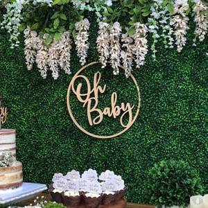 lot 2384 image: Oh Baby Sign for Backdrop,Boy or Girl Birthday Sign for Gender Reveal Decor,Baby Shower Decorations